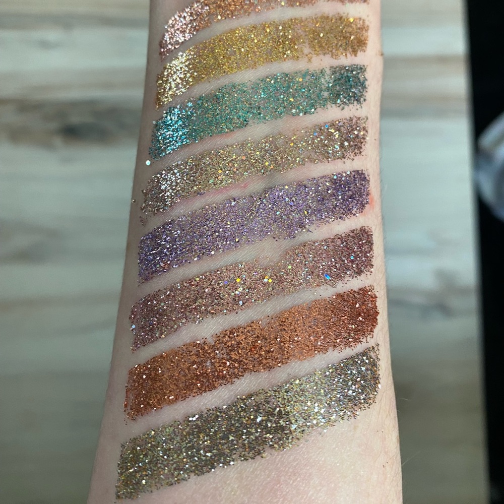 Indie brand pressed glitters